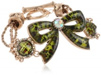 Betsey Johnson A Day at the Zoo Leopard Bow Toggle Bracelet, 7.5 Betsey Johnson A Day at the Zoo Leopard Bow Toggle Bracelet, 7.5