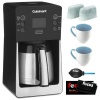 Cuisinart DCC-2900 12-Cup PerfecTemp Thermal Coffee Maker + 2 Cuisinart Replacement Water Filters + 2 Stoneware Coffee Mugs + Dust Blower + Microfiber Cleaning Cloth