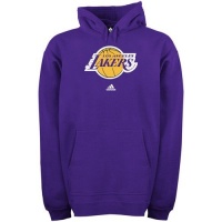 Los Angeles Lakers adidas Purple Primary Logo Hooded Sweatshirt Los Angeles Lakers adidas Purple Primary Logo Hooded Sweatshirt