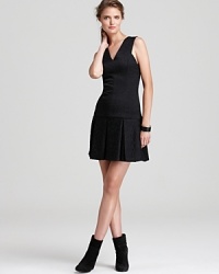 This floral brocade Robert Rodriguez dress lends fresh femininity to fall with a deep v neck and must-have pleated skirt. Want to add edge? A stiletto bootie does the trick in one simple step. This floral brocade Robert Rodriguez dress lends fresh femininity to fall with a deep v neck and must-have pleated skirt. Want to add edge? A stiletto bootie does the trick in one simple step.