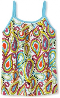 KC Parker Girls 7-16 Printed Tank Top, White/Multi, 10 KC Parker Girls 7-16 Printed Tank Top, White/Multi, 10