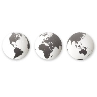 Umbra Globo Mirrored Wall Decor Tiles, Set of 3 Umbra Globo Mirrored Wall Decor Tiles, Set of 3