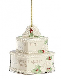 Lenox 2012 Our First Christmas Together Cake Ornament Lenox 2012 Our First Christmas Together Cake Ornament