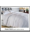 Full Size Down-Comforter 600-Thread-Count Siberian Goose Down Comforter 100 percent Egyptian-Cotton 600 TC - 750FP - 50Oz - Stripe White Down Comforter