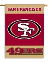 NFL San Francisco 49Ers 2-Sided 28-by-40-Inch House Banner