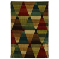 Townhouse Rugs 96-Inch by 120-Inch Area Rug, Kaleidoscope Diamonds Townhouse Rugs 96-Inch by 120-Inch Area Rug, Kaleidoscope Diamonds