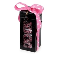 Nicely wrapped in a beautiful box and polka dot pink bow, these chocolate-covered confections are a mouthwatering delight - perfect for gift giving.