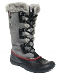 Jambu's J-41 Wanderer faux-fur cold weather boots are up to the task with a cozy faux-fur lining and a mudguard trim.