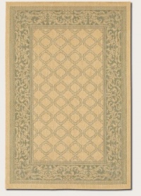 Couristan 1016/5016 Recife Garden Lattice Natural/Green Rug, 2-Feet by 3-Feet 7-Inch Couristan 1016/5016 Recife Garden Lattice Natural/Green Rug, 2-Feet by 3-Feet 7-Inch
