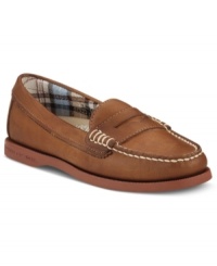 Pony hair adds a new dimension to this classic style. The Hayden penny loafer flats by Sperry Top-Sider feature contrasting stitching around the vamp and a thick rubber sole. Pony hair adds a new dimension to this classic style. The Hayden penny loafer flats by Sperry Top-Sider feature contrasting stitching around the vamp and a thick rubber sole.