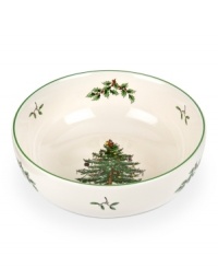 With an historic pattern starring the most cherished symbol of the season, Spode's Christmas Tree bowl is a festive gift to holiday dining. A full evergreen tree with baubles, tinsel and perfectly wrapped packages completes every celebration. With an historic pattern starring the most cherished symbol of the season, Spode's Christmas Tree bowl is a festive gift to holiday dining. A full evergreen tree with baubles, tinsel and perfectly wrapped packages completes every celebration.