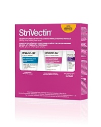 The StriVectin® Gift of Results Kit is your chance to see our clinically-proven, more dramatic results in your mirror. You'll see why you can count on the NEW StriVectin™ to fight wrinkles, lines, stretch marks, dullness and uneven tone… at a great value. Includes:2 oz. StriVectin-SD® Instant Retexturizing ScrubThe first step in the StriVectin-SD® routine, this scrub cleanses, smoothes and prepares skin for the optimal use of treatment products, improving texture with regular use. 5 oz. StriVectin-SD® Eye Concentrate for WrinklesYour ultra-powerful treatment to fight eye lines and wrinkles. Clinically proven to visibly diminish lines, creases, dark circles and puffiness in 2 to 8 weeks.2 oz. StriVectin-SD® Intensive Concentrate for Stretch Marks and WrinklesThe ultimate deep wrinkle and stretch mark fighter. We powered up the original StriVectin-SD® with 4x more powerful peptides and patented NIA-114™ technology. Clinically proven to improve the appearance of wrinkles and stretch marks in 2-8 weeks. The StriVectin® Gift of Results Kit is your chance to see our clinically-proven, more dramatic results in your mirror. You'll see why you can count on the NEW StriVectin™ to fight wrinkles, lines, stretch marks, dullness and uneven tone… at a great value. Includes:2 oz. StriVectin-SD® Instant Retexturizing ScrubThe first step in the StriVectin-SD® routine, this scrub cleanses, smoothes and prepares skin for the optimal use of treatment products, improving texture with regular use. 5 oz. StriVectin-SD® Eye Concentrate for WrinklesYour ultra-powerful treatment to fight eye lines and wrinkles. Clinically proven to visibly diminish lines, creases, dark circles and puffiness in 2 to 8 weeks.2 oz. StriVectin-SD® Intensive Concentrate for Stretch Marks and WrinklesThe ultimate deep wrinkle and stretch mark fighter. We powered up the original StriVectin-SD® with 4x more powerful peptides and patented NIA-114™ technology. Clinically proven to improve the appearance of wrinkles and stretch marks in 2-8 weeks.