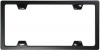 Custom Accessories 92560 Black Elite Metal License Plate Frame with Caps