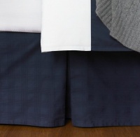 Lauren by Ralph Lauren Suite Glen Plaid Navy Blue CAL. KING Bedskirt Lauren by Ralph Lauren Suite Glen Plaid Navy Blue CAL. KING Bedskirt