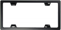 Custom Accessories 92560 Black Elite Metal License Plate Frame with Caps Custom Accessories 92560 Black Elite Metal License Plate Frame with Caps