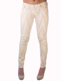 AG Adriano Goldschmied Stilt Ikat Print Jeans In Orange AG Adriano Goldschmied Stilt Ikat Print Jeans In Orange