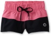 Roxy Kids Girls 2-6X Roxy Marks The Spot Print Teenie Wahine Rip Wave Boardshort, Azalea Pink, Large