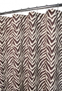 Park B. Smith Zebra Zebra Shower Curtain, Natural/Coffee Bean Park B. Smith Zebra Zebra Shower Curtain, Natural/Coffee Bean