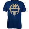 Notre Dame Fighting Irish Navy Adidas 2012 Football Sideline Helmet T-Shirt