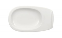 Villeroy & Boch Urban Nature 7-Inch By 4-Inch Teacup Plate/Dessert Boat, Set of 4