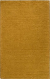 Area Rug 6x9 Rectangle Solid/Striped Gold Color - Surya Mystique Rug from RugPal Area Rug 6x9 Rectangle Solid/Striped Gold Color - Surya Mystique Rug from RugPal