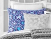 Trina Turk Caprice Medallion Standard Sham, 20 by 26-Inch, Blue