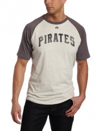MLB Pittsburgh Pirates Roberto Clemente Legacy of Champions Short Sleeve Crew Neck Overdyed Ringer Tee Men's MLB Pittsburgh Pirates Roberto Clemente Legacy of Champions Short Sleeve Crew Neck Overdyed Ringer Tee Men's