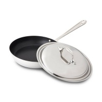 All-Clad Stainless Steel Non-Stick 9 Inch French Skillet With Domed Lid All-Clad Stainless Steel Non-Stick 9 Inch French Skillet With Domed Lid