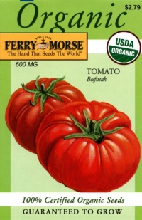 Ferry-Morse 3140 Organic Tomato Seeds, Beefsteak (600 Milligram Packet)