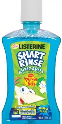 Listerine Smart Rinse Phineas and Ferb Bubble Blast, 16.9 Ounce (Pack of 2)