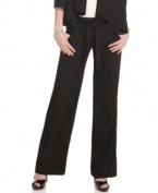 Add these wide-leg trousers from BCX to your stockpile of bottoms – a sophisticated style that's flattering too!