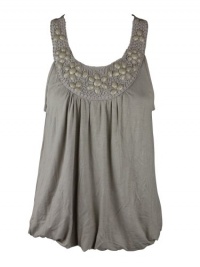 Alfani Womens Petites Summer Straw Embroidered Beaded Top Alfani Womens Petites Summer Straw Embroidered Beaded Top