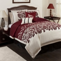 Lush Decor Estate Garden 6-Piece Comforter Set, Queen, Red/Black Lush Decor Estate Garden 6-Piece Comforter Set, Queen, Red/Black