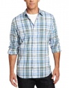 Nautica Men's Plus Size Cape Cod Plaid Collar Shirt