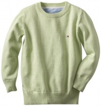Tommy Hilfiger Boys 2-7 Derrill Sweater, Morning Dew Green, 4 Regular Tommy Hilfiger Boys 2-7 Derrill Sweater, Morning Dew Green, 4 Regular