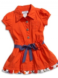 GUESS Kids Girls Baby Girls Flower Dress (12-24M), ORANGE (12M) GUESS Kids Girls Baby Girls Flower Dress (12-24M), ORANGE (12M)