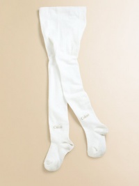 Make sure that she is a true Chloe girl. These ribbed stretch-cotton tights will ensure that she'll be ready for any outfit.Smooth from waist to hipSubtle logo detail on leg85% cotton/10% elastane/5% polyamideMachine washImported Make sure that she is a true Chloe girl. These ribbed stretch-cotton tights will ensure that she'll be ready for any outfit.Smooth from waist to hipSubtle logo detail on leg85% cotton/10% elastane/5% polyamideMachine washImported