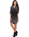 Gypsy 05 Women's Sofia Shirt Dress, Charcoal, Large