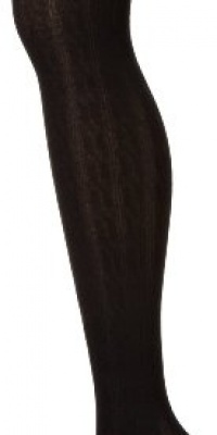 Hue Women's Cable Sweater Tight, Black, Small-Medium Hue Women's Cable Sweater Tight, Black, Small-Medium