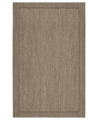 A central scalloped motif creates an intriguing design in the softest hues, offering a new and dramatic area rug from Lauren Ralph Lauren. Machine-made in India of the finest sisal fibers. A central scalloped motif creates an intriguing design in the softest hues, offering a new and dramatic area rug from Lauren Ralph Lauren. Machine-made in India of the finest sisal fibers.