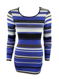 B44 Core Bailey 44 Womens Blue Multi Striped L/S Scoopneck Top XS B44 Core Bailey 44 Womens Blue Multi Striped L/S Scoopneck Top XS