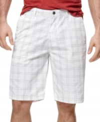 Step up your street cred with these plaid shorts from Volcom. Step up your street cred with these plaid shorts from Volcom.
