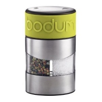 BODUM Twin Dual Salt and Pepper Grinder, Green BODUM Twin Dual Salt and Pepper Grinder, Green