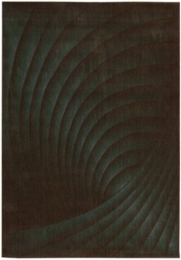 Nourison Zanibar Solid Wave Brown/Teal 5.6-Feet by 7.5-Feet Polyacrylic Area Rug Nourison Zanibar Solid Wave Brown/Teal 5.6-Feet by 7.5-Feet Polyacrylic Area Rug