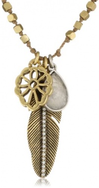 Lucky Brand Boxed Gold Feather Necklace Lucky Brand Boxed Gold Feather Necklace
