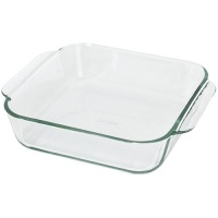 Pyrex Bakeware 8-Inch Square Cake Pan, Clear Pyrex Bakeware 8-Inch Square Cake Pan, Clear