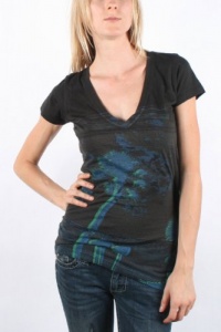 Hurley Static Perfect V Neck T-Shirt - Short-Sleeve - Women's Black, M Hurley Static Perfect V Neck T-Shirt - Short-Sleeve - Women's Black, M
