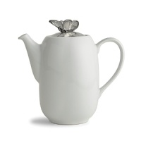 Enchanting birds, bees and butterflies perch atop these handcrafted serving pieces from Arte Italica. Softly curved porcelain silhouettes are warmly countered by rich, shining pewter Enchanting birds, bees and butterflies perch atop these handcrafted serving pieces from Arte Italica. Softly curved porcelain silhouettes are warmly countered by rich, shining pewter