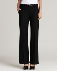 Classic, fluid, full leg trouser pants. Pair them with a crisp shirt and blazer for a professional look, or go softer with a sweet blouse and belt. Classic, fluid, full leg trouser pants. Pair them with a crisp shirt and blazer for a professional look, or go softer with a sweet blouse and belt.
