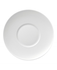 With subtle concentric rings and a sleek shape in durable porcelain, Rosenthal's Loft after-dinner saucer brings chic versatility to modern tables. With subtle concentric rings and a sleek shape in durable porcelain, Rosenthal's Loft after-dinner saucer brings chic versatility to modern tables.
